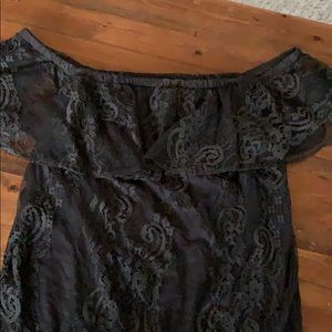 Off the shoulder lace top